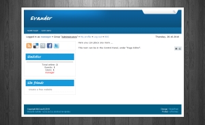 Evander from ucoz templates