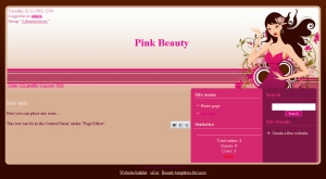 Pink Beauty from ucoz templates