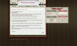 Notepad Theme from ucoz templates