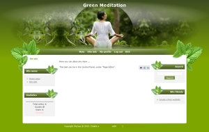 Green Meditation from ucoz templates