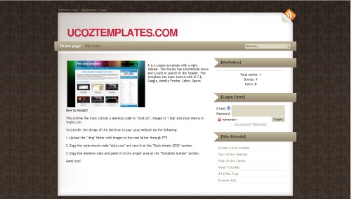 ZinePress from ucoz templates