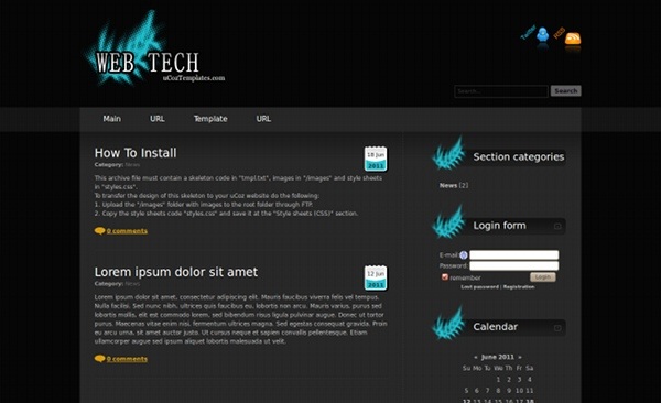 Web Tech from ucoz templates