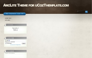 Arclite Theme for uCoz